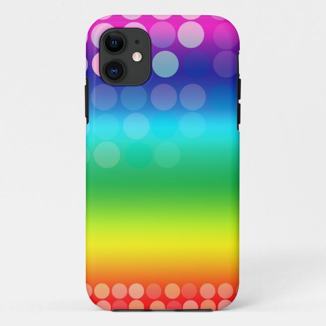 Farbenfrohe Handy-Case für Funky Rainbow Case-Mate iPhone Hülle (Rückseite)