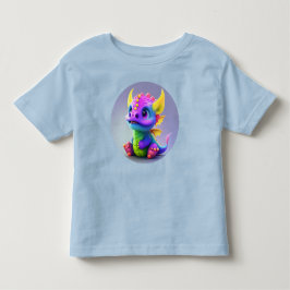 Farbenfrohe Happy Baby Dragon 12M bis 5T Kleinkind T-shirt