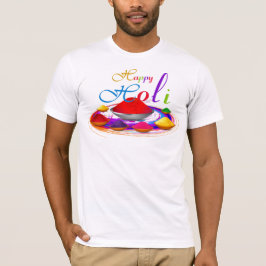 Farbenfrohe Happy Holi Powders Paint Swirl T-Shirt