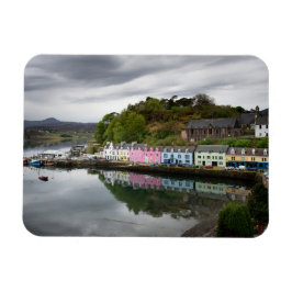 Farbenfrohe Häuser in Portree, Skye Magnet