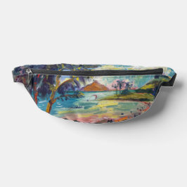 Farbenfrohe Hawaiian Kailua Beach Hipster Bag Bauchtasche