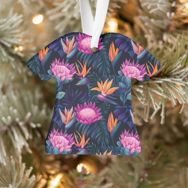 Farbenfrohe hawaiianische Blume Ornament (Baum)