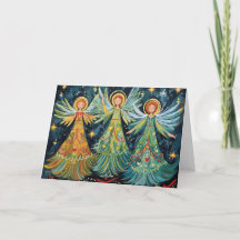 Farbenfrohe Heilige Engel Weihnachten