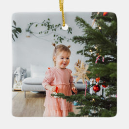 Farbenfrohe helle Foto Frohe Weihnachten Keramikornament