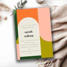 Farbenfrohe helle Groovy Retro Arche jedes Alter G