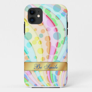 Farbenfrohe helle Kreis iPhone Case