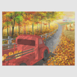 Farbenfrohe Herbst/Herbst-Landschaft  Seidenpapier