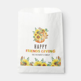 Farbenfrohe Herbstaufführung Erntedank Dinner Part Geschenktütchen