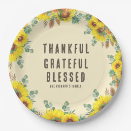 Farbenfrohe Herbstaufführung Erntedank Dinner Part Pappteller