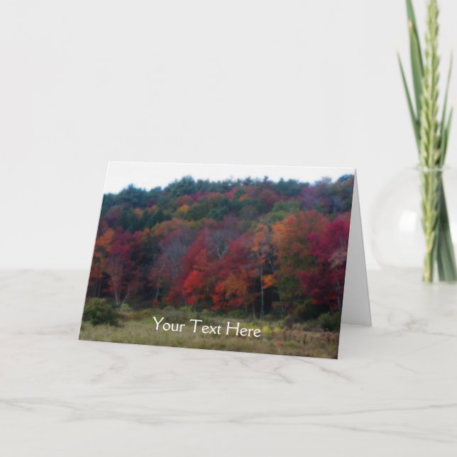 Farbenfrohe Herbstausgabe lässt Naturfotokarte Karte (Vorderseite)