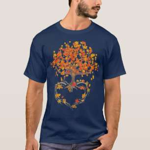 Farbenfrohe Herbstbäume Bäume Herbstlaube des Natu T-Shirt