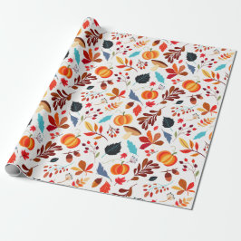 Farbenfrohe Herbstfavoriten | Zeitweiliges Wrapper Geschenkpapier