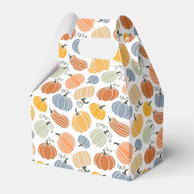 Farbenfrohe Herbstkuppeln Muster Geschenkschachtel (Vorderseite)
