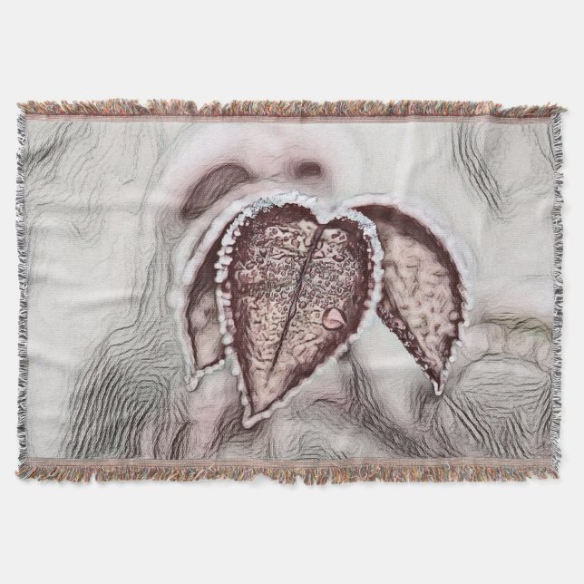 Farbenfrohe Herbstlaube mit zeichnend Herbstfarben Decke (Vorderseite)
