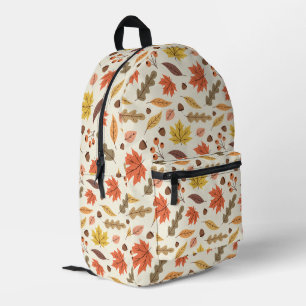Farbenfrohe Herbstleaf-Fallmuster Bedruckter Rucksack