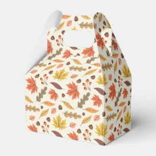 Farbenfrohe Herbstleaf-Fallmuster Geschenkschachtel