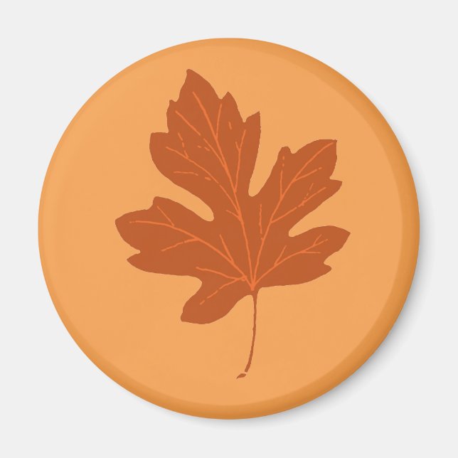 Farbenfrohe Herbstleaf-Magnet Magnet (Vorne)