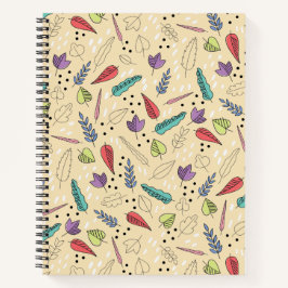 Farbenfrohe Herbstleaf Medley Notizbuch