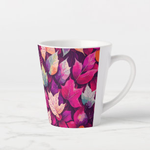 Farbenfrohe Herbstleaves Muster Milchtasse