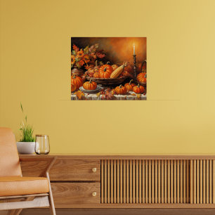 Farbenfrohe Herbstpumpen Poster