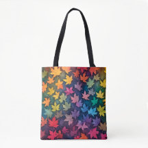 Farbenfrohe Herbsttasche
