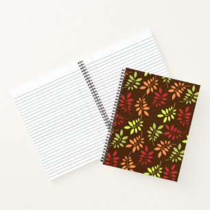 Farbenfrohe Herbstunterschiede in warmen Tones-Not Notizbuch