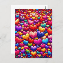 Farbenfrohe Herzen, Postüberquerung