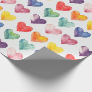 Farbenfrohe Herzensgeschenke Geschenkpapier