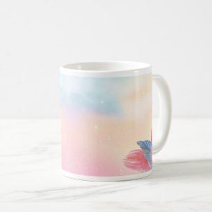 Farbenfrohe Herzkaffee Tasse - fröhlich und farben