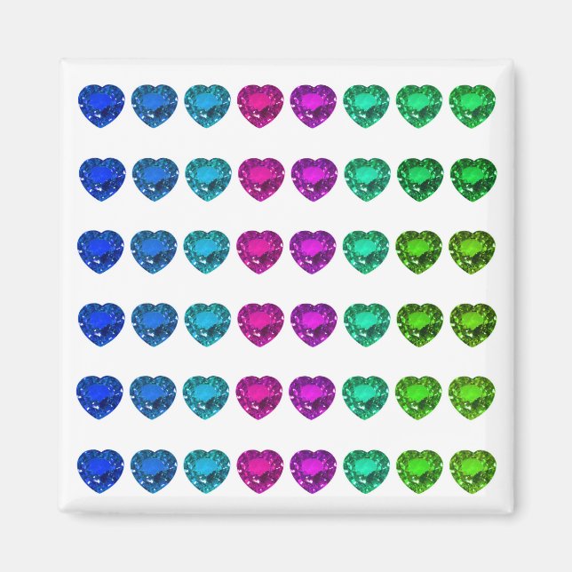 Farbenfrohe Herzklappen Magnet (Vorne)