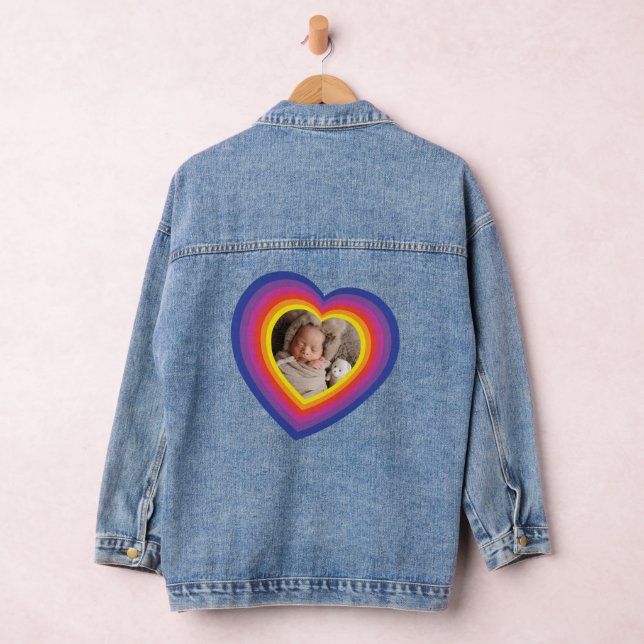 Farbenfrohe Herzlichkeit verleiht Ihrem eigenen Fo Jeansjacke (Hangar)