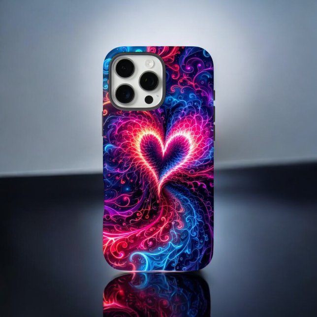 Farbenfrohe Herzwirbel iPhone 16 Pro Max Hülle (Von Creator hochgeladen)