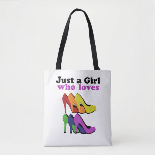 Farbenfrohe High Heels Tasche