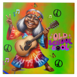 Farbenfrohe Hippie Chic Coole Keramik Tile Fliese