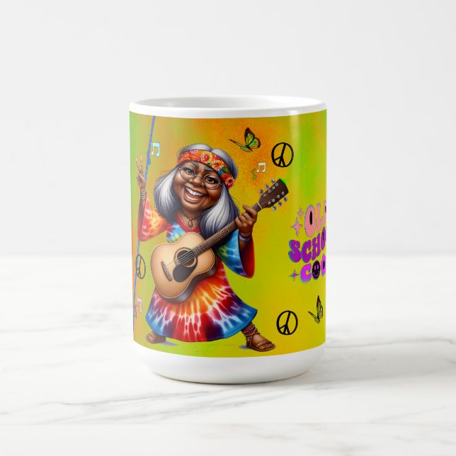 Farbenfrohe Hippie Chic Coole Tasse (Mittel)