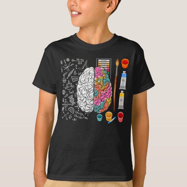 Farbenfrohe Hirnchirurgin Wissenschaftler Künstler T-Shirt (Vorderseite)