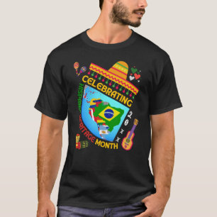 Farbenfrohe HISPANISCHE ERBE MONAT T-Shirt