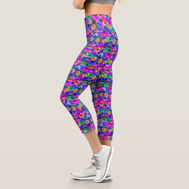 Farbenfrohe Hochwaisted Capris (Links)