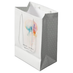 Farbenfrohe Hochzeit der Quallenvögel Mittlere Geschenktüte