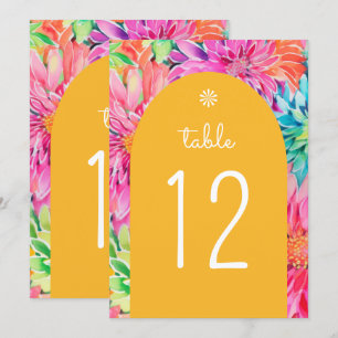 Farbenfrohe Hochzeit mit tropischer Wasserfarbe Einladung