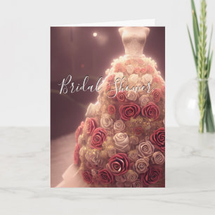 Farbenfrohe Hochzeitskarte für Brautparty, Blumenk Karte