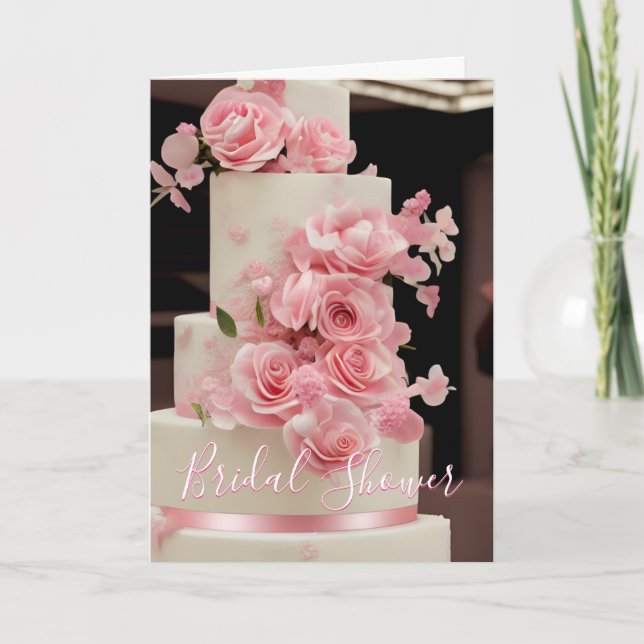 Farbenfrohe Hochzeitskarte für Brautparty Karte (Vorderseite)