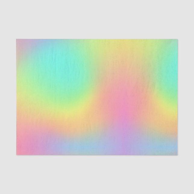 Farbenfrohe holografische abstrakte Muster Seidenpapier (Vorderseite)