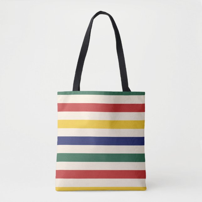 Farbenfrohe horizontale Streifen Tasche (Vorderseite)