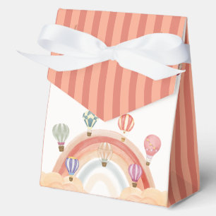 Farbenfrohe Hot Air Ballon Rainbow Baby Dusche Geschenkschachtel