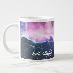 Farbenfrohe Hot Stuck, Lila Riesenkaffee-Tasse Jumbo-Tasse