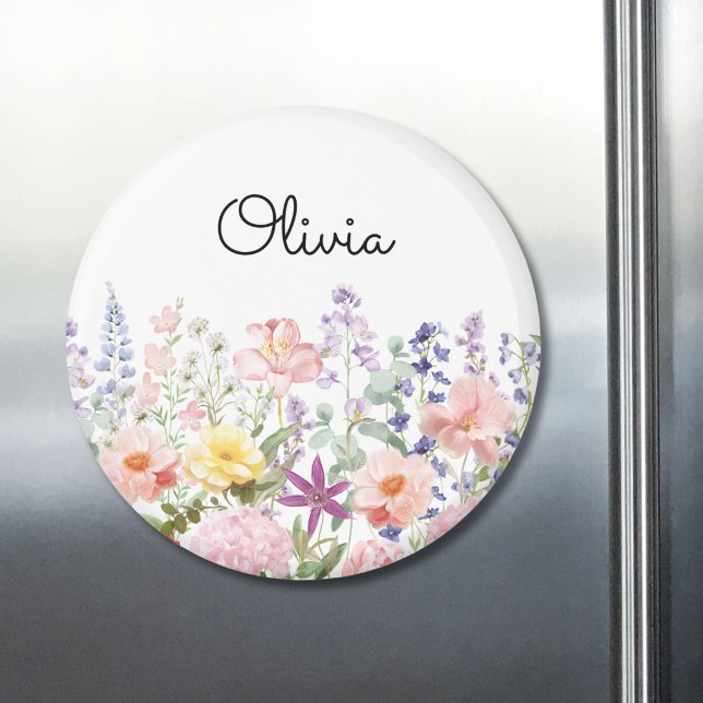 Farbenfrohe Hübsche Blumen Florale Gärten Personal Magnet (Von Creator hochgeladen)