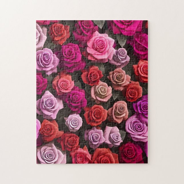 Farbenfrohe Hübsche Rose Verschiedene Farben (Vertikal)