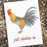 Farbenfrohe Hühnerkulisse Postkarte<br><div class="desc">Genießen Sie dieses skurrile Huhn auf dieser lustigen Karte. Sie können jederzeit Ihren eigenen Text ändern oder hinzufügen. Lass mir Bescheid,  wenn du etwas Maßgeschneidert haben möchtest. Wenn du es kaufst,  danke! Stellen Sie sicher,  dass Sie ein Bild auf Instagram von ihm in Aktion teilen und mich @shoshannahscribbles markieren:)</div>