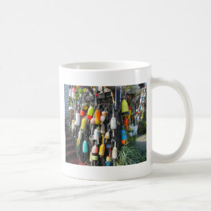 Farbenfrohe Hummer Buoys Kaffeetasse